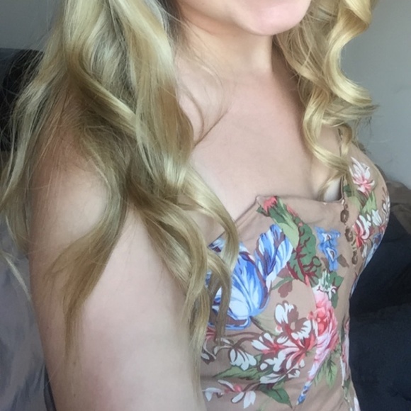 Strapless floral dress - Picture 5 of 5